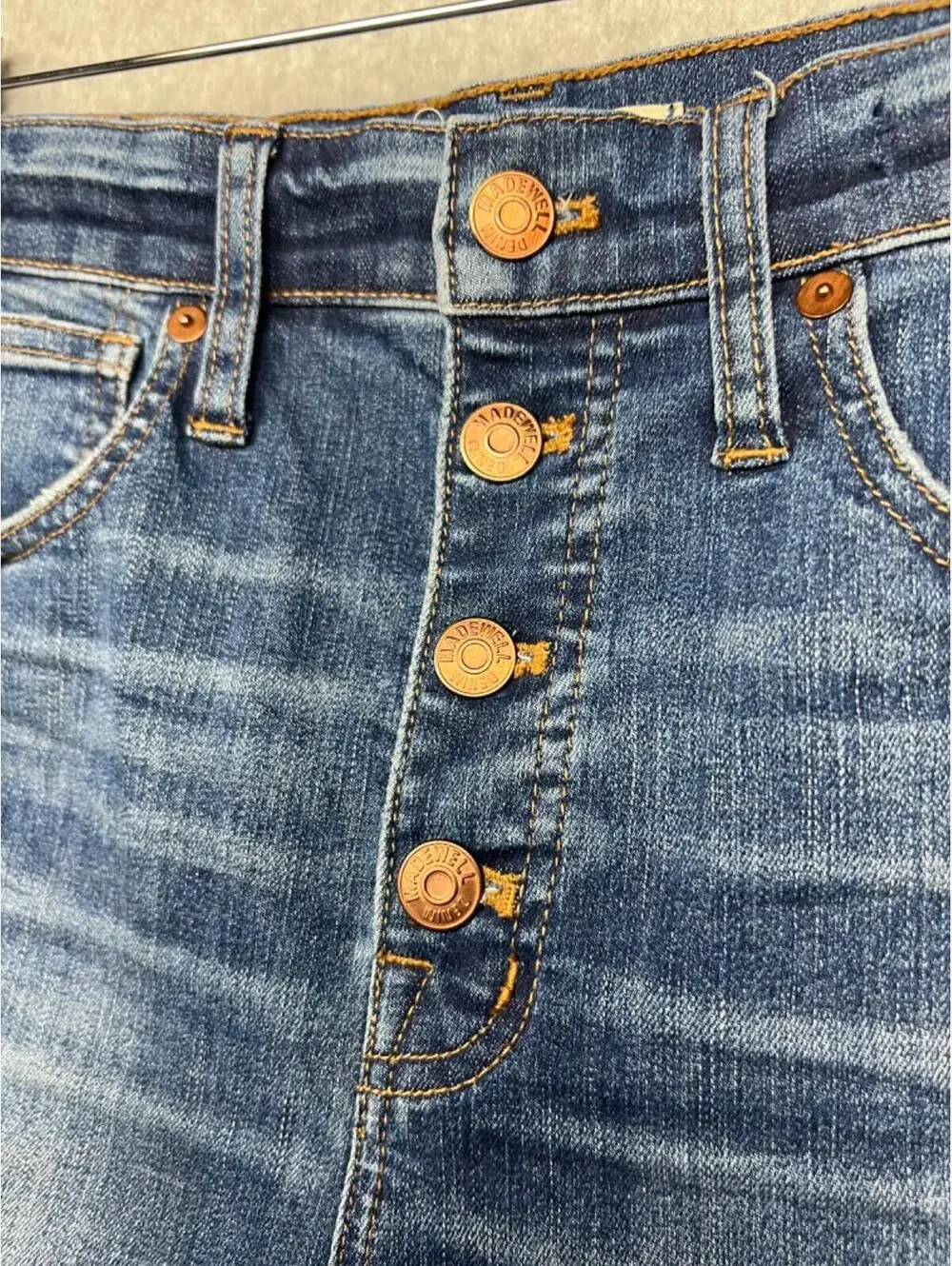 Madewell Denim Jeans Womens 27 Skinny High Rise Ladies Button Fly